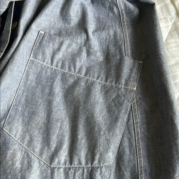 MHL Margaret Howell blue cotton chambray dress size II EUC. - Picture 8 of 11